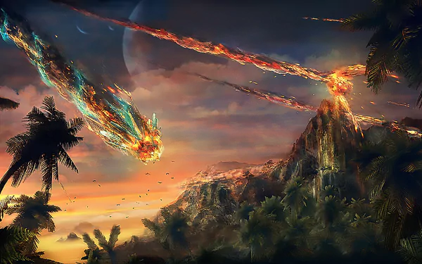 Sci Fi asteroid HD Desktop Wallpaper | Background Image