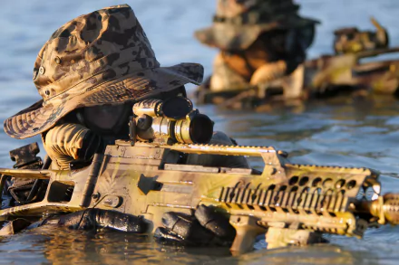 Heckler & Koch G36 weapon military soldier HD Desktop Wallpaper | Background Image