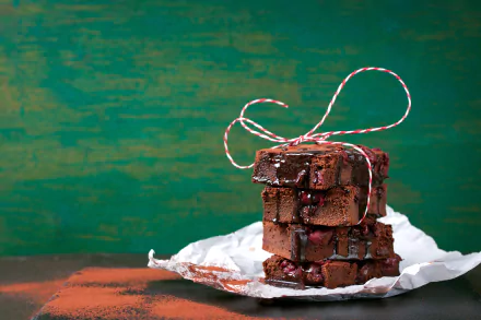 pastry still life chocolate food brownie HD Desktop Wallpaper | Background Image