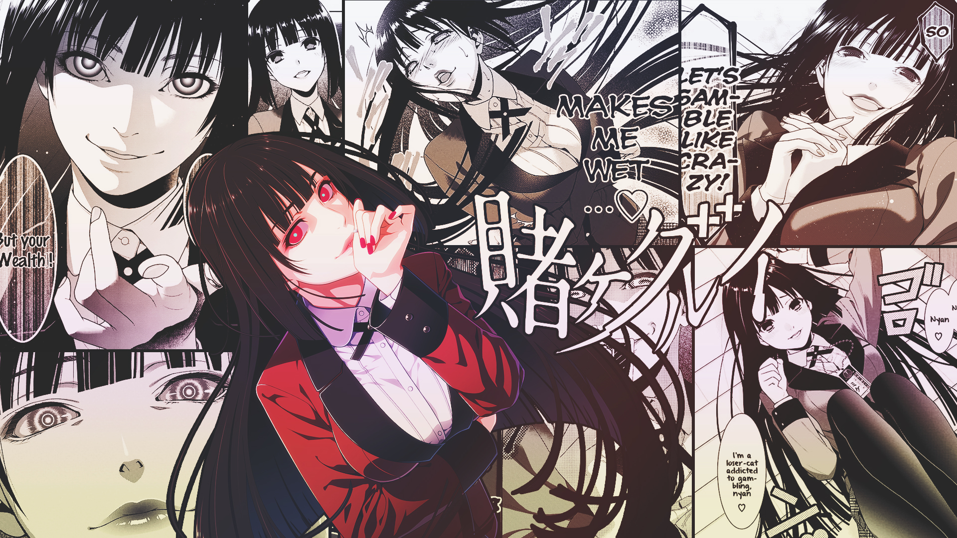 Kakegurui Yumeko Mary Kirari Anime Mangá Hd Impressão Parede