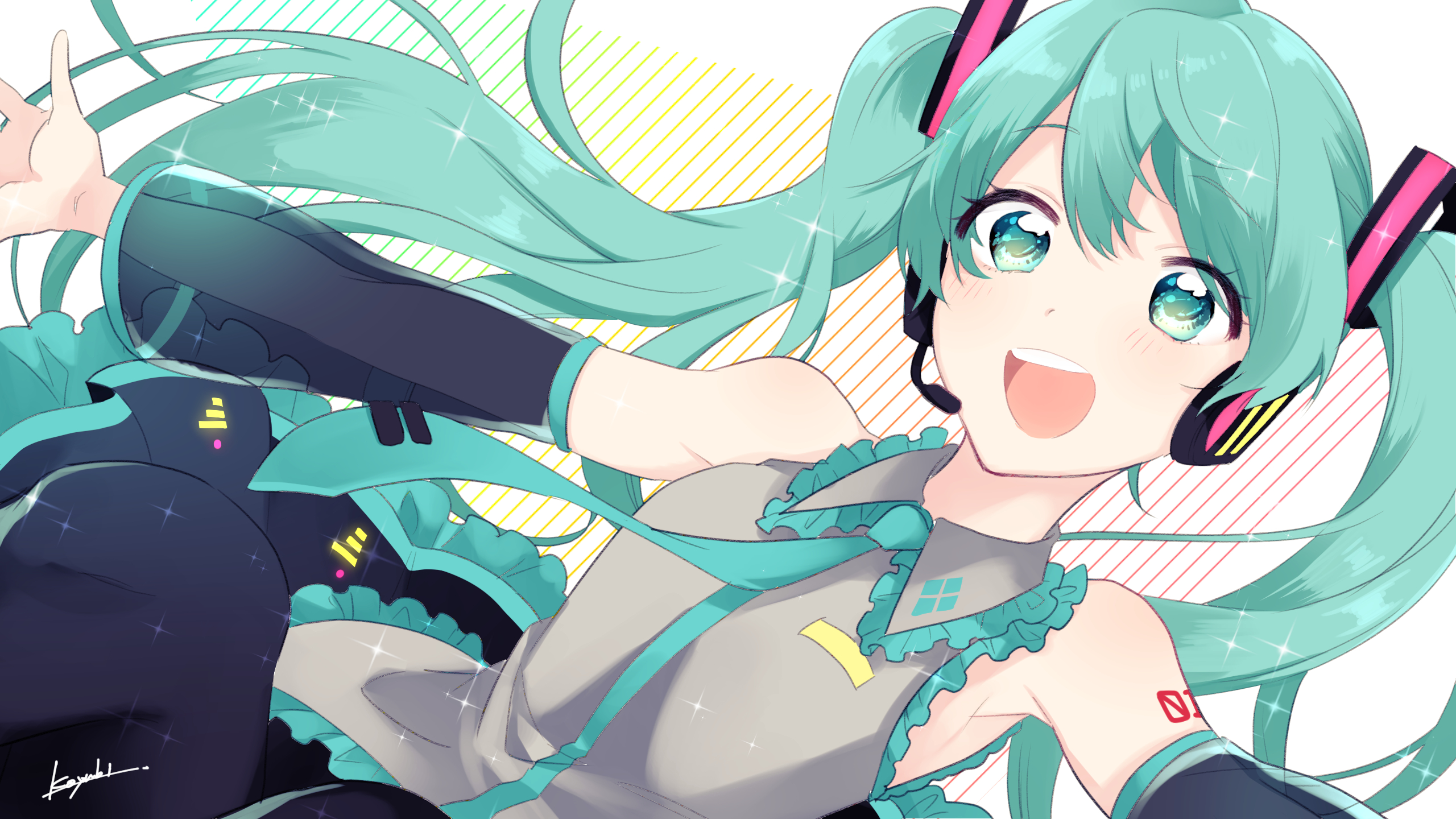 Download Hatsune Miku Anime Vocaloid HD Wallpaper