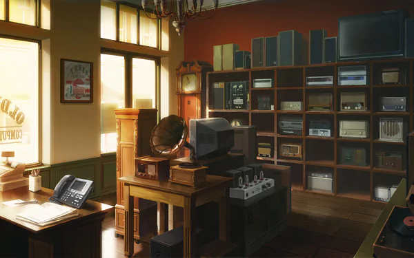 Anime shop HD Desktop Wallpaper | Background Image