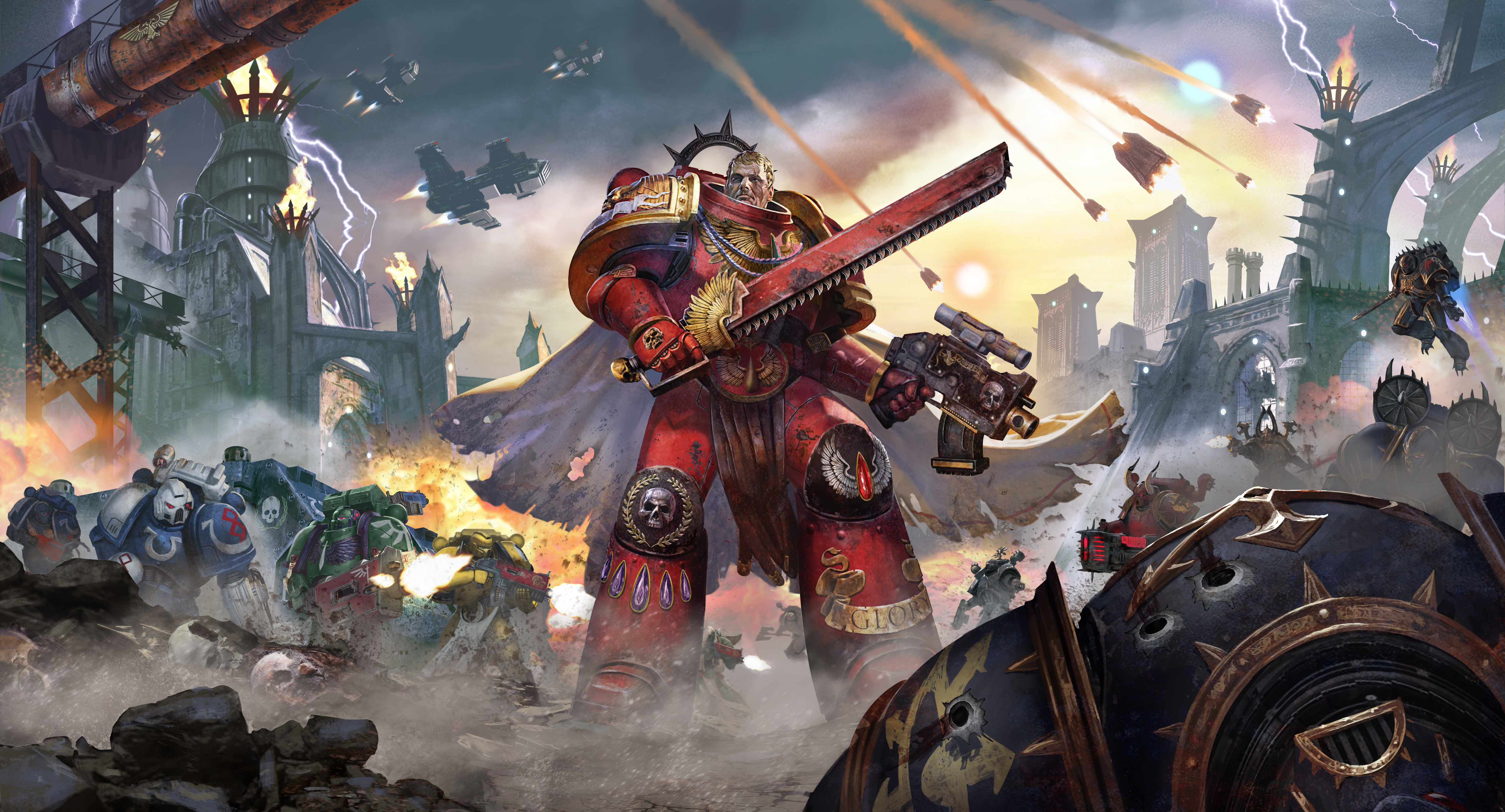 Time for another Warhammer 40k phone wallpaper. Today is the classic  Imperial Knight picture - 9GAG