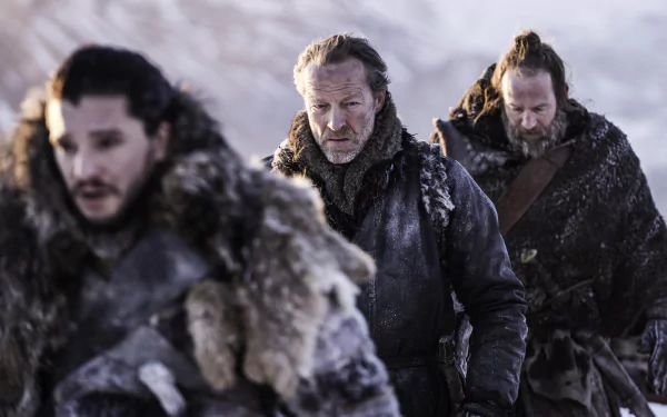 Kit Harington Iain Glen Thoros of Myr Jon Snow Jorah Mormont TV Show Game Of Thrones HD Desktop Wallpaper | Background Image