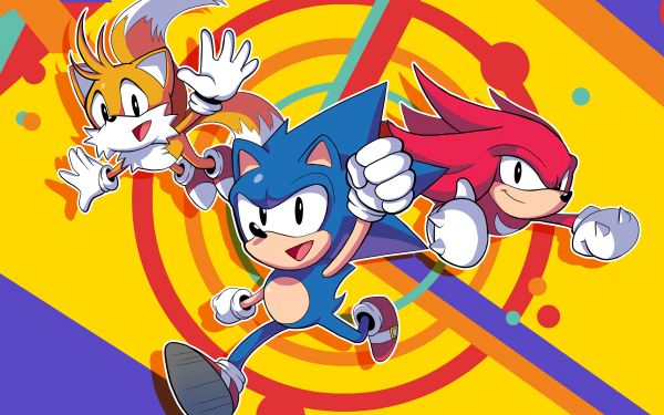 Video Game Sonic Mania Sonic Sonic the Hedgehog Knuckles the Echidna Miles 'Tails' Prower HD Wallpaper | Background Image