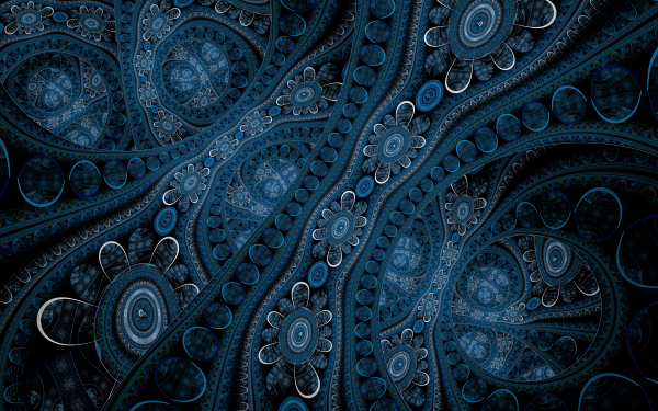 Abstract Fractal Blue HD Wallpaper | Background Image