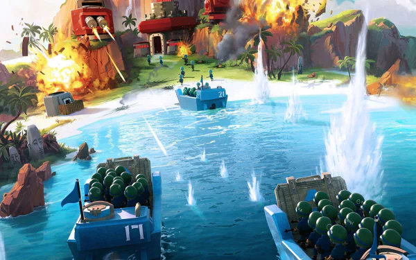 video game Boom Beach HD Desktop Wallpaper | Background Image