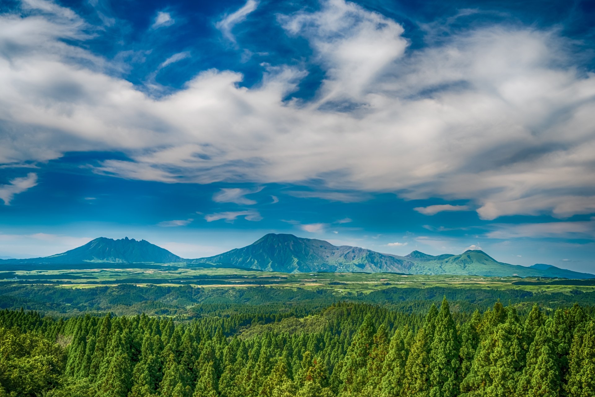Download Panorama Forest Mountain Cloud Sky Nature Landscape 4k Ultra ...
