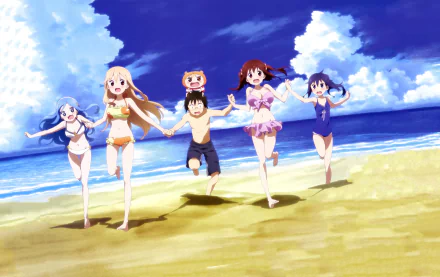 Kirie Motoba Taihei Doma Umaru Doma Nana Ebina Sylphynford Tachibana Anime Himouto! Umaru-chan HD Desktop Wallpaper | Background Image