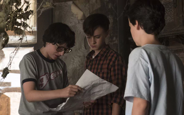 Jeremy Ray Taylor Finn Wolfhard Jack Dylan Grazer movie It (2017) HD Desktop Wallpaper | Background Image