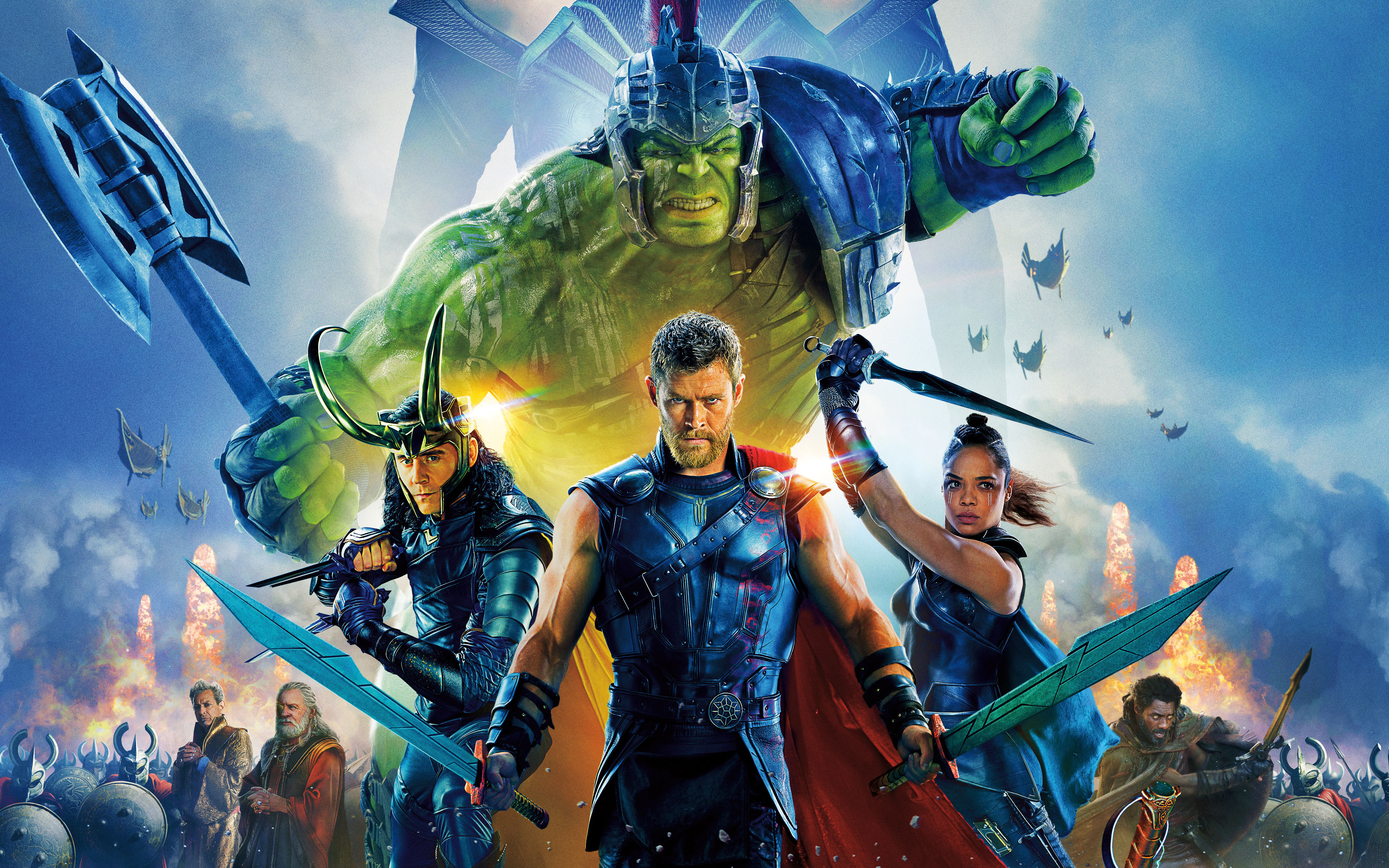 Download Thor Hulk In Thor Ragnarok 4K Wallpaper