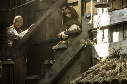 Peter Dinklage Tyrion Lannister Conleth Hill Lord Varys TV Show Game Of Thrones HD Desktop Wallpaper | Background Image