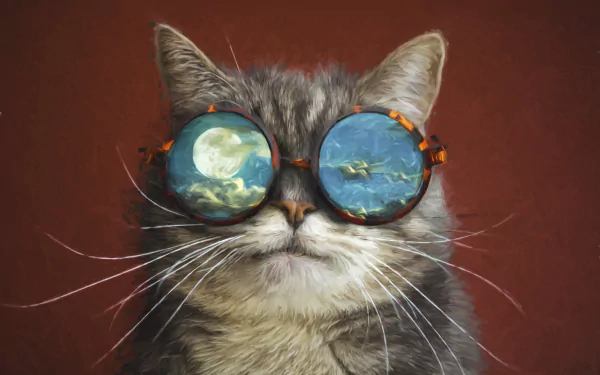 sunglasses Animal cat HD Desktop Wallpaper | Background Image
