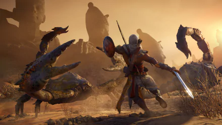 Bayek Of Siwa video game Assassin's Creed Origins HD Desktop Wallpaper | Background Image