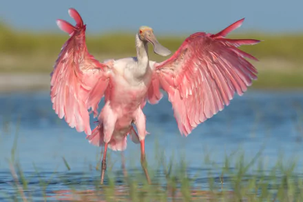 bird Animal roseate spoonbill HD Desktop Wallpaper | Background Image
