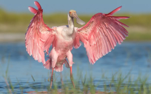 bird Animal roseate spoonbill HD Desktop Wallpaper | Background Image
