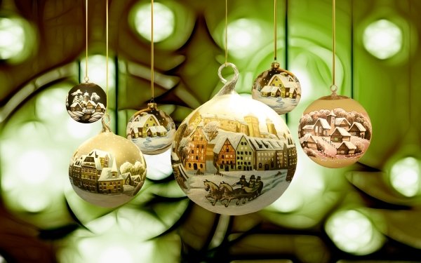 Holiday Christmas Christmas Ornaments Bauble HD Wallpaper | Background Image