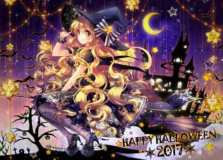 Marisa Kirisame Anime Touhou HD Desktop Wallpaper | Background Image