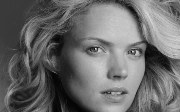 British face Black & White monochrome woman Erin Richards HD Desktop Wallpaper | Background Image