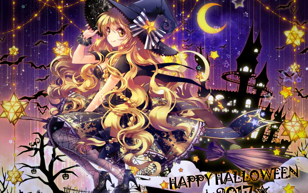 Marisa Kirisame Anime Touhou HD Desktop Wallpaper | Background Image