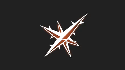 Minimalist 8K Ultra HD wallpaper featuring Lesion’s emblem from Tom Clancy's Rainbow Six: Siege Operation Blood Orchid on a dark background.