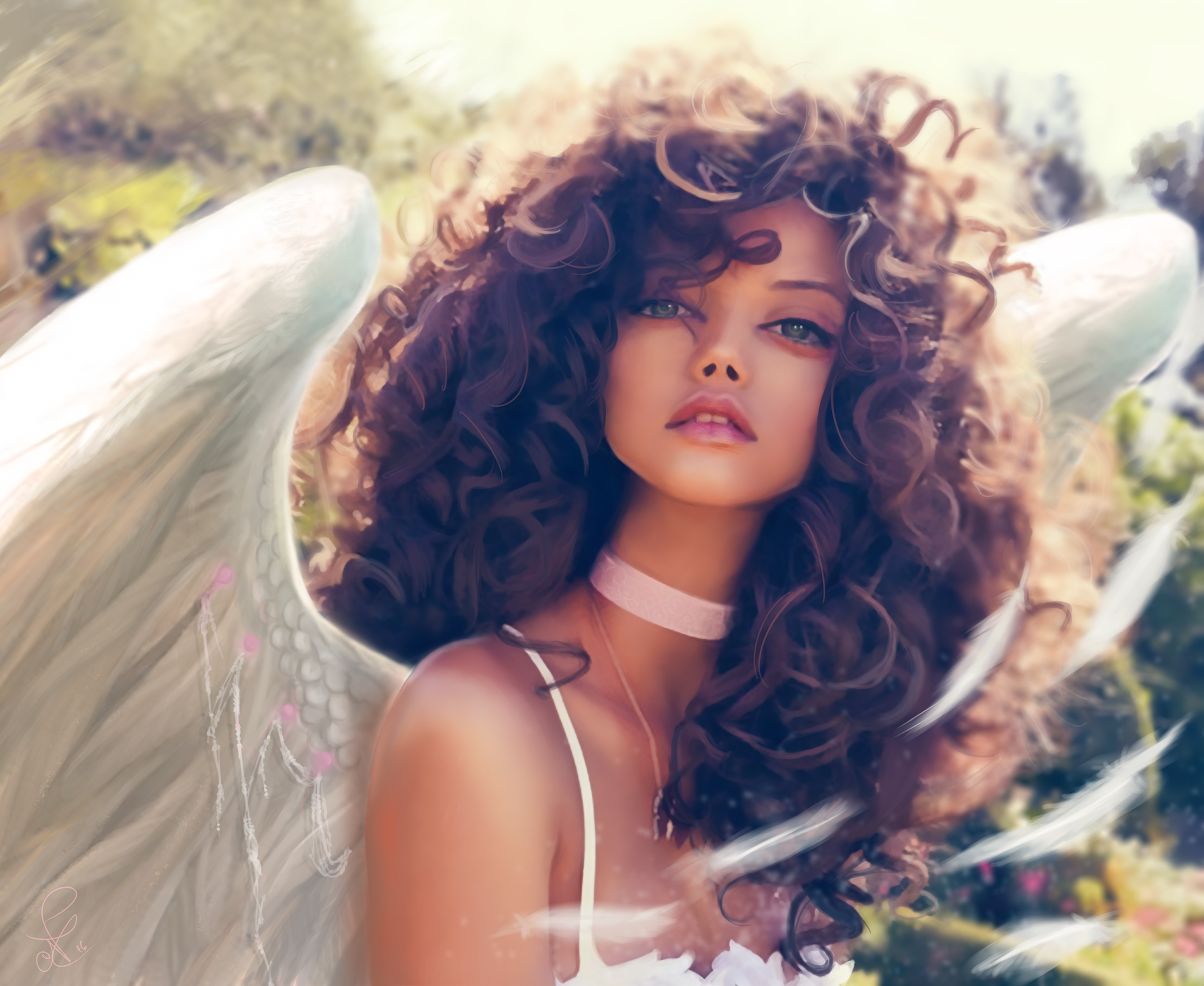 Curly-Haired Angel by XDaiaX