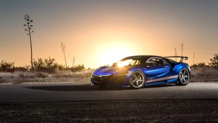 supercar sunset car Acura vehicle Acura NSX HD Desktop Wallpaper | Background Image