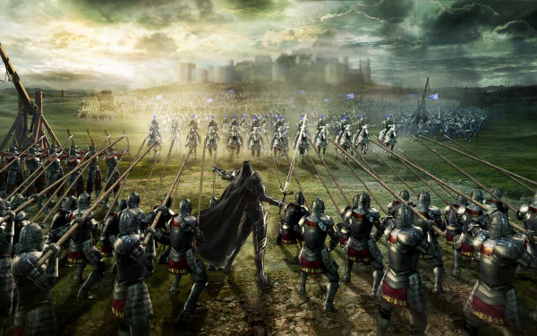 warrior knight battle video game Bladestorm: The Hundred Years' War HD Desktop Wallpaper | Background Image