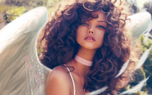 Fantasy Angel White HD Wallpaper | Background Image