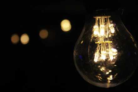 blur light man made light bulb HD Desktop Wallpaper | Background Image