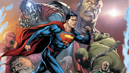 mongul Clark Kent Lex Luthor Cyborg Superman Justice League DC Comics Comic Superman HD Desktop Wallpaper | Background Image