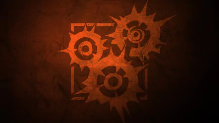 Minimalist HD wallpaper of Ying from Operation Blood Orchid, Tom Clancy's Rainbow Six: Siege, featuring a dark background with an intricate gear-like design.