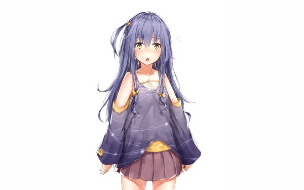 Anime Original Purple Hair Dress HD Wallpaper | Background Image