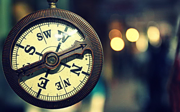 bokeh man made compass HD Desktop Wallpaper | Background Image