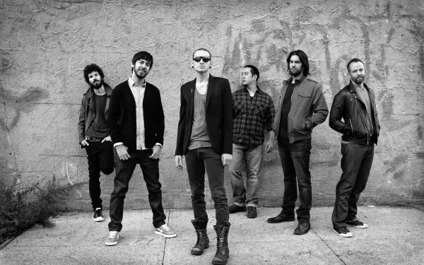 Black & White Chester Bennington music Linkin Park HD Desktop Wallpaper | Background Image