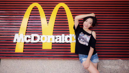 McDonald's smile brunette model woman asian HD Desktop Wallpaper | Background Image