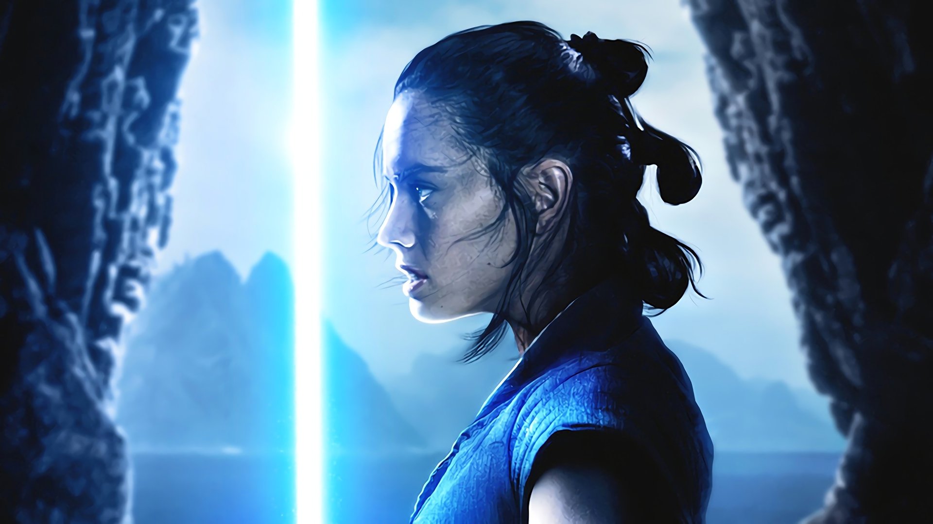 Rey Lightsaber HD Wallpaper  Background Image  1920x1080 