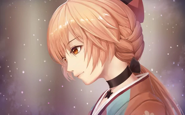 HD PC desktop wallpaper featuring OTs-14 from the Girls Frontline video game, showcasing detailed anime-style art with soft lighting and a serene expression.