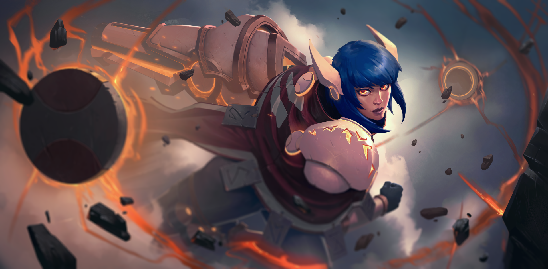 Download Blue Hair Video Game Battlerite 4k Ultra HD Wallpaper
