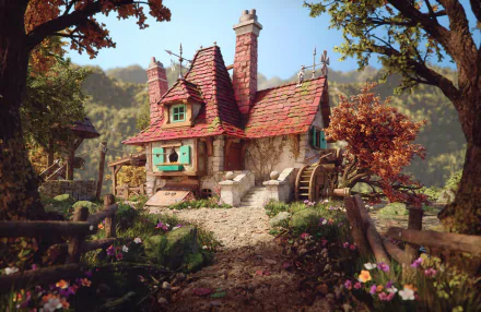 fantasy house HD Desktop Wallpaper | Background Image