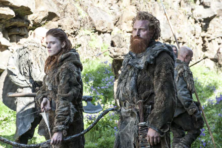 Kristofer Hivju Tormund Giantsbane Rose Leslie Ygritte (Game of Thrones) TV Show Game Of Thrones HD Desktop Wallpaper | Background Image
