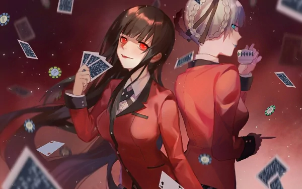 Mary Saotome Yumeko Jabami Anime Kakegurui HD Desktop Wallpaper | Background Image