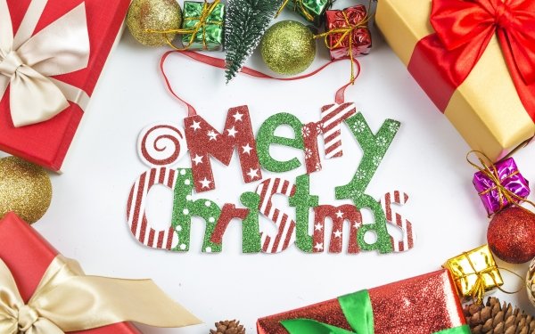Holiday Christmas Merry Christmas Gift Christmas Ornaments HD Wallpaper | Background Image