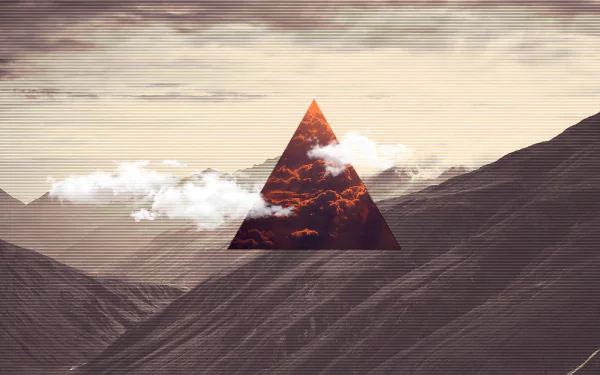 glitch art artistic polyscape HD Desktop Wallpaper | Background Image