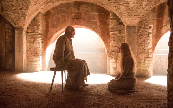 Lena Headey Jonathan Pryce Cersei Lannister High Sparrow TV Show Game Of Thrones HD Desktop Wallpaper | Background Image