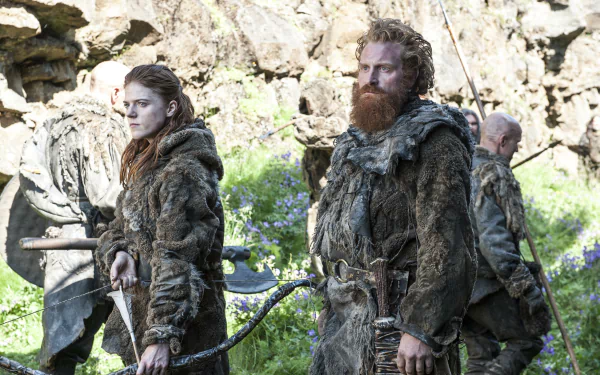 Kristofer Hivju Tormund Giantsbane Rose Leslie Ygritte (Game of Thrones) TV Show Game Of Thrones HD Desktop Wallpaper | Background Image