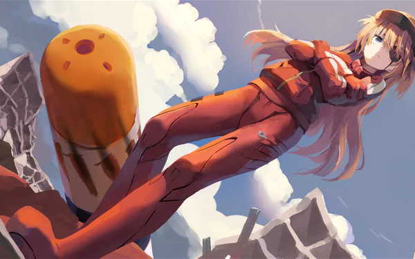 Asuka Langley Sohryu Anime Evangelion: 3.0 You Can (Not) Redo HD Desktop Wallpaper | Background Image