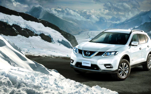 white car SUV car Nissan vehicle Nissan X-Trail HD Desktop Wallpaper | Background Image