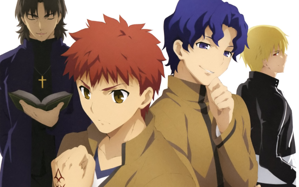Anime Fate/Stay Night: Unlimited Blade Works Fate Series Shinji Matou Shirou Emiya Gilgamesh Kirei Kotomine HD Wallpaper | Background Image