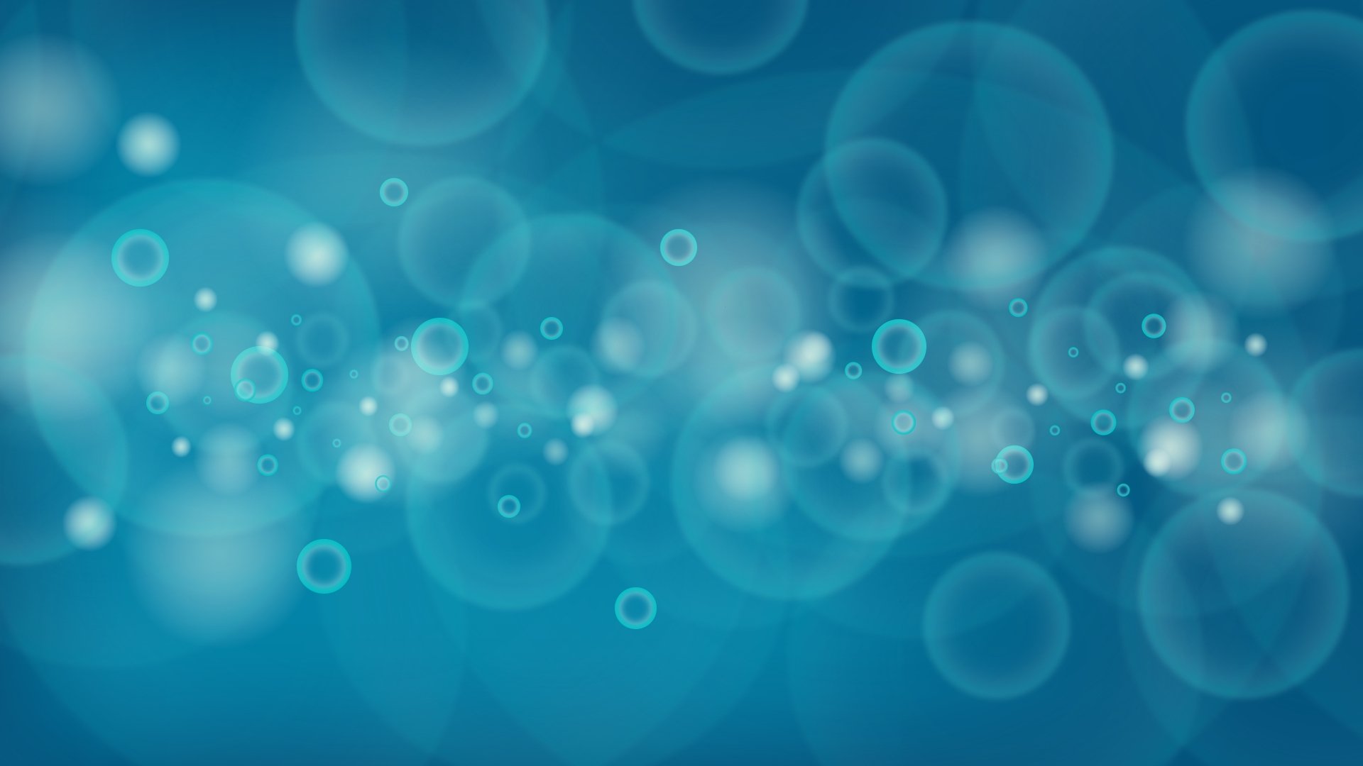Abstract blue 8K Ultra HD PC desktop wallpaper showing translucent bubbles and circles drifting over a soft-focus blue background.